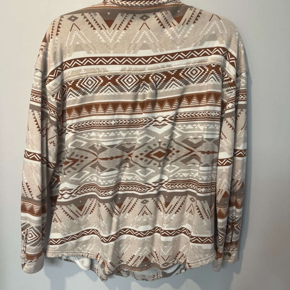 C&C California Geometric Pattern Jacket In Brown … - image 2